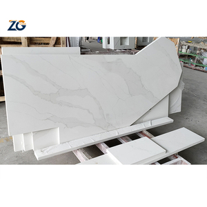 Zgstone thiết kế hiện đại nhân tạo calacatta đá cẩm thạch bề mặt rắn worktops trắng đá thạch anh Bàn cho nhà bếp khách sạn - Product Image 1