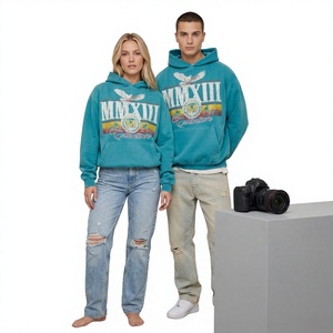 Sudadera con Capucha Extra Grande Unisex, Tejido de Felpa Francesa de Algodón, Ecológica, Transpirable, Diseño Estampado - Product Image 2