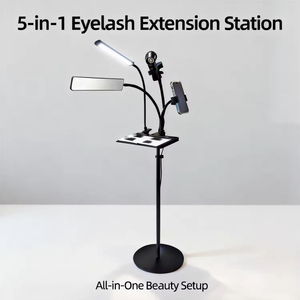 Lámpara Portátil de Mano de Acero Inoxidable y Plástico con LED UV 5 en 1 <span class=keywords><strong>para</strong></span> Extensión de <span class=keywords><strong>Pestañas</strong></span>, Herramienta de Belleza <span class=keywords><strong>para</strong></span> Curado de Adhesivo - Product Image 3