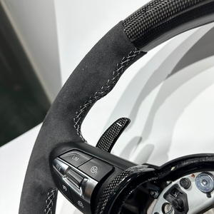 Volante Deportivo de Fibra de Carbono Alcantara Directo de Fábrica para <span class=keywords><strong>BMW</strong></span> G20 G30 F10 F30 F32 F80 F82 F90 E90 M2 M3 M4 <span class=keywords><strong>M5</strong></span> M6 X6 - Product Image 5