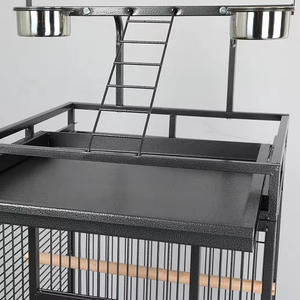 Grande Gabbia di Lusso in Ferro Ecologica per Pappagalli e Storni con Attrezzature di Intrattenimento Superiori Modello per Interni Domestici - Product Image 6