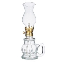 Lámpara de Queroseno de Vidrio Vintage, Lámpara de Aceite Antigua, Iluminación Decorativa Retro para Bodas, Adorno de Mesa para el Hogar