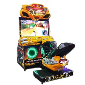 Mesin Game Balap Motor FF Mewah 42 Inci, Simulator Game Balap Sepeda Motor Super 2 Mesin