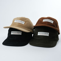 Casquette Snapback Classique Unisexe en Velours Côtelé, 5 Panneaux, Non Structurée, Sportive et Formelle, avec Logo Brodé Personnalisé – Vente en Gros
