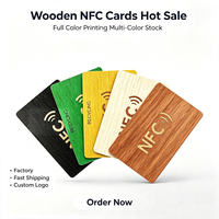 Tarjeta de Visita de Madera Personalizada con Impresión de Lujo, Material Ecológico, RFID NFC, Tarjeta NTAG 216 NFC, Tarjeta de Madera Negra