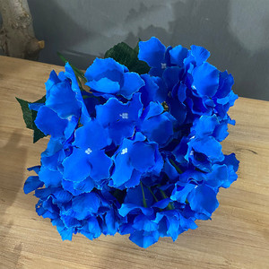A-805 Arreglo Floral Azul Real para Bodas, Centros de Mesa de Flores de Seda Azul Marino, Hierba Artificial Azul Real - Product Image 5