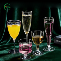 Verres à vin rigides réutilisables en plastique PS Flash Pack Premium, adaptés aux bars, hôtels, réceptions de mariage, événements et fêtes