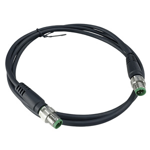 Bộ dây cáp M12 đực cái, chống nước IP67, tùy chỉnh 3, 5, 6 chân, 4 chân, 8 chân, dây dẫn cho xe máy, ô tô - Product Image 1