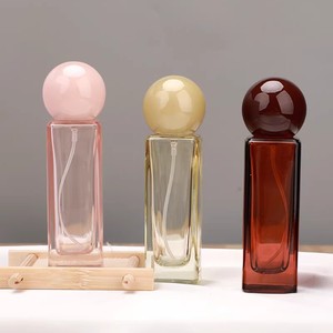 Envase de Perfume Vacío de Lujo con Pulverizador de Bomba Cilíndrica de 30 ml, Cuadrado, con Pulverización Fina, de Vidrio <span class=keywords><strong>Ámbar</strong></span>, Rosa, Amarillo, Negro Mate, Serigrafiado - Product Image 3