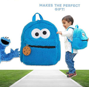 Biscotti <span class=keywords><strong>Monster</strong></span> Mini zaini per bambini e bambine e ragazze da viaggio per bambini pelosi graziosi Mini zaino - Product Image 6