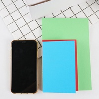 Bloc-notes promotionnel épais A6 personnalisé, couleur unie, design simple, avec impression de logo personnalisé, modèle 005
