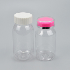 Pet Transparent Candy Bottles 150ml Screw <b>Cap</b> Food Grade <b>Plastic</b> Packaging Cylinder Shape For Health Products - Product Image 1