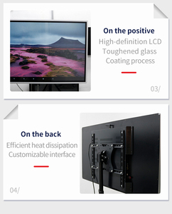 Écran d'affichage numérique couleur tactile capacitif mural de 65 pouces avec CMS basé sur le cloud, indice de protection IP54, pour ascenseurs, hôtels et centres commerciaux - Product Image 3