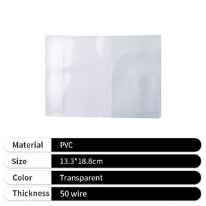 Funda de Pasaporte Transparente de PVC para Viajes, Porta Tarjetas de Pasaporte, Ideal para Negocios, Gran Venta - Product Image 2
