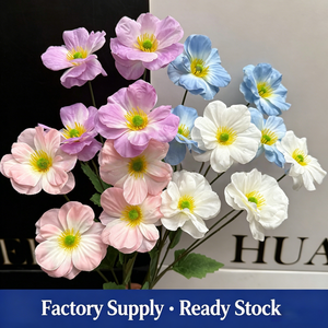 Factory Direct Wholesale Realistic Handmade Soft Silk 4-Head Iris for Wedding Hall and Venue Decoration - Product Image 1
