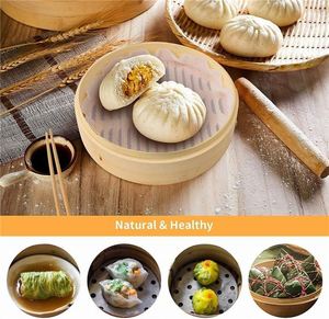 Outdoor Wooden <strong>Steamer</strong> Cost of <strong>Momos</strong> Electric Food Cabinet Double Layer Pot for Induction Cooker Bamboo Party Dumpling <strong>Set</strong> - Product Image 2