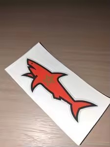 2026 3D Paul Shark Sticker logo Waterproof Cartoon Decoration Sticker Wholesale Inventory Sticker - Product Image 2
