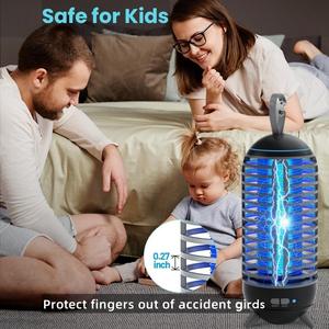 Nuevo modelo recargable portátil de descarga eléctrica Fly Catcher Bug Zapper Light Wave Trapping Mosquito Killer Lamp Repelente - Product Image 5