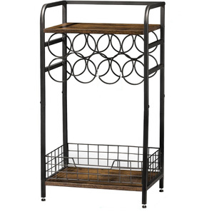 Fabricante directo, estante de copa de vino de pared de un solo lado multifuncional, Panel de madera para el hogar, gabinete de vino, muebles para el hogar - Product Image 5