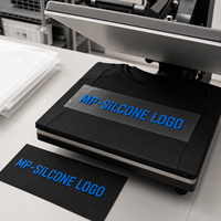 Étiquette de transfert thermique en silicone mat 3D sur mesure, logo de marque, patch pour vêtements, badge en caoutchouc professionnel, OEM