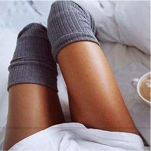 Bas Sexy Filles Dames Femmes Cuisse Haute Sur Le Genou Chaussettes Long Coton Bas Chaud Et Doux Bas Yoga - Product Image 3