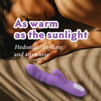 Frauen Kaninchen Vibrator Sexspielzeug 10 Modi 4 Schaukel Anal Brustwarzen Stimulationen G-Punkt Anal Dildo Zauberstab für einzelne Paare
