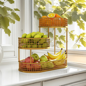 Présentoir <span class=keywords><strong>à</strong></span> <span class=keywords><strong>fruits</strong></span> <span class=keywords><strong>à</strong></span> trois niveaux pour salon, plateau <span class=keywords><strong>à</strong></span> collations, corbeille <span class=keywords><strong>à</strong></span> <span class=keywords><strong>fruits</strong></span> de luxe léger pour table basse domestique - Product Image 1