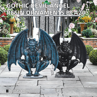 Statues d'Animaux en Résine Artisanale sur le Thème de l'Art Gothique Diable Ange pour la Décoration de Jardin et de Maison Ornements Batman