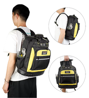 Sacs à dos robustes grande capacité stockage d'outils électricien sac à outils électriciens plombiers Construction ceinture ensembles d'outils Kit de sacs