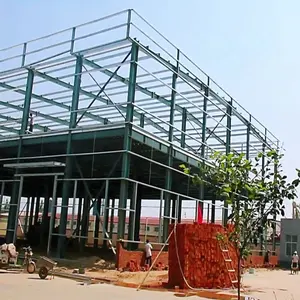 Billige vorgefertigte Haus Stahl konstruktion Rahmen Lager gebäude Bau Metall lager gebäude