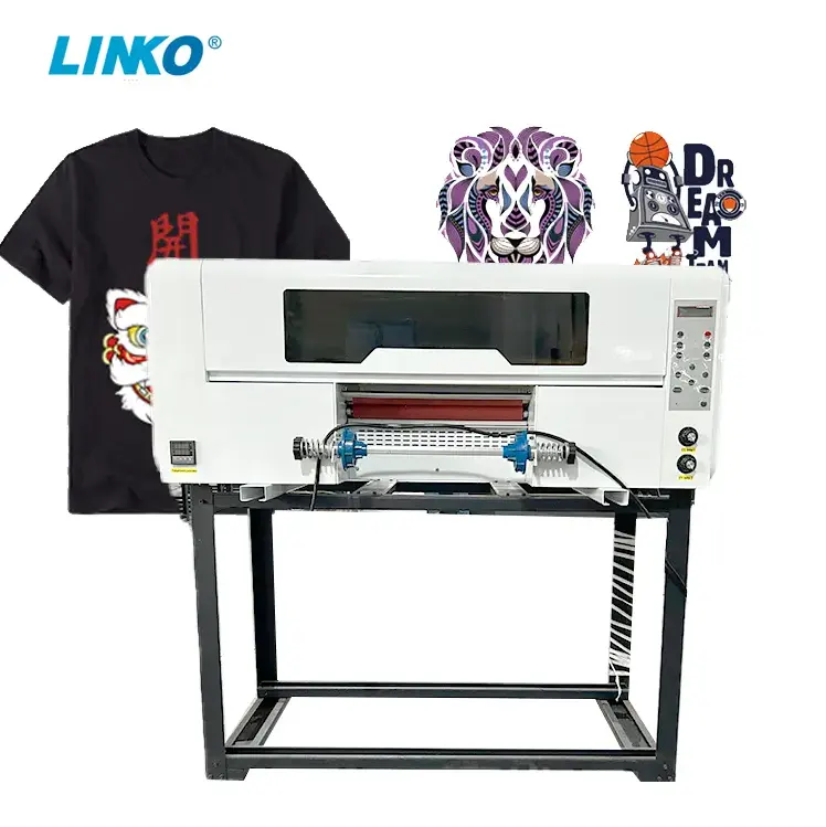 LINKO nueva impresora UV DTF rendimiento de mayor costo para pegatina XP600/i1600 cabeza 30cm impresión para principiantes