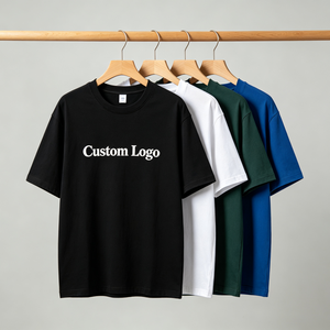 Camiseta de Hombre al por Mayor, 100% Algodón, 250gsm, Corte Holgado, Cuello Redondo, para Transferencia Térmica, Estilo Casual y Moderno - Product Image 2