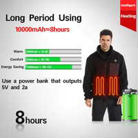 Maßgefertigte Polar-Fleece Wiederaufladbare Batteriebeheizte Jacken für Herren Mit USB-Heizung Elektrisch Beheizte Thermojacke