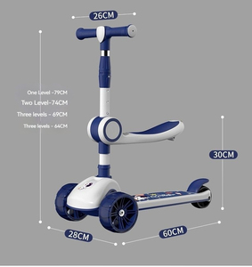 Scooter pieghevole <span class=keywords><strong>3</strong></span>-in-1 <span class=keywords><strong>per</strong></span> <span class=keywords><strong>bambini</strong></span> 2-10 <span class=keywords><strong>anni</strong></span> con altezza regolabile perfetto <span class=keywords><strong>per</strong></span> ragazzi e ragazze - Product Image 4