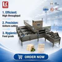 Machine de découpe et de chargement de blocs de tofu à haute efficacité, compatible avec la machine d'alignement de boîtes