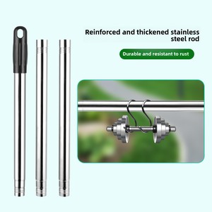 Wheel Rotary Manual Lawn Edger & Artificial Grass Trimmer Silver/Black MYL-16 Weeding <b>Garden</b> <b>Tool</b> - Product Image 4