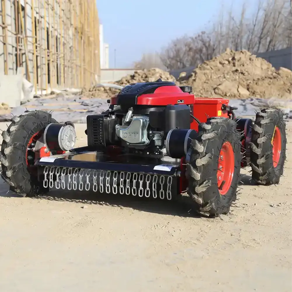 Chất lượng cao CE phê duyệt Máy cắt cỏ Crawler Brush Cutter cho nông nghiệp điện điều khiển từ xa ai Robot Máy cắt cỏ