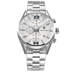 Montre à quartz Pagani Design pour homme, bracelet en acier inoxydable, chronographe, étanche 30 m, analogique, mode décontractée - Product Image 3