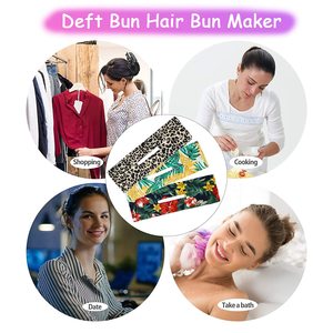 Accessoire capillaire pratique pour chignon français DIY, avec clip magique en tissu flexible, pour un chignon rapide et facile de style donut pour femme - Product Image 6