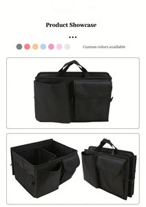 Car Trunk Storage <b>Box</b> with Zipper Closure-<b>Large</b> Capacity Multifunctional Vehicle-Mounted Rear Trunk Organizer Storage <b>Box</b> - Product Image 4