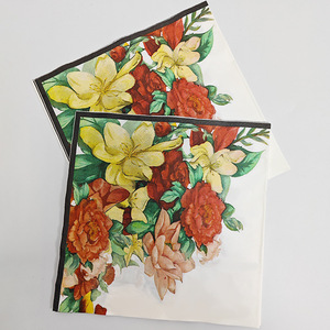 Printed Floral Paper Napkins 330mm Square Themed Party High End Restaurant Disposable Napkins - Product Image 4