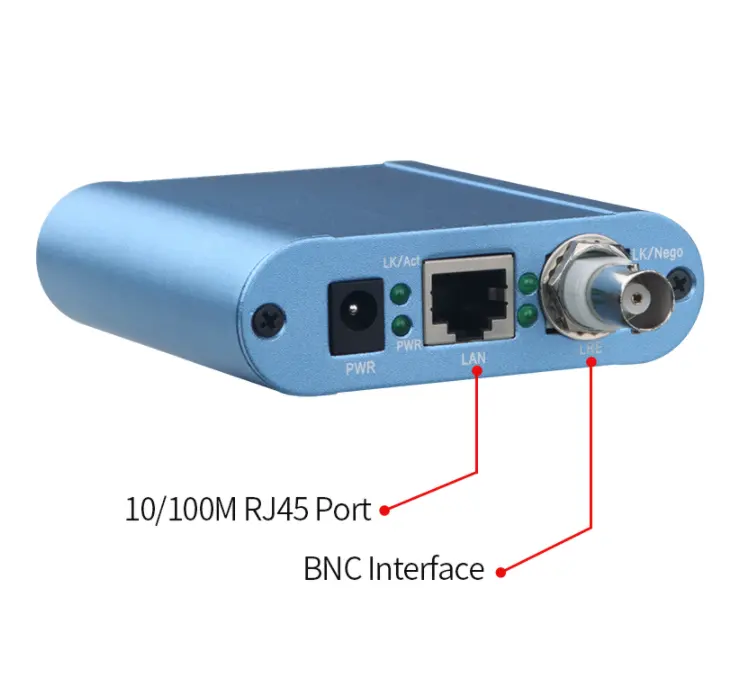 10/100Mbps ईथरनेट डेटा लैन संकेत मनाना एडाप्टर अपराधी से अधिक 250m 500m 1 * BNC इंटरफ़ेस नेटवर्क भरनेवाला