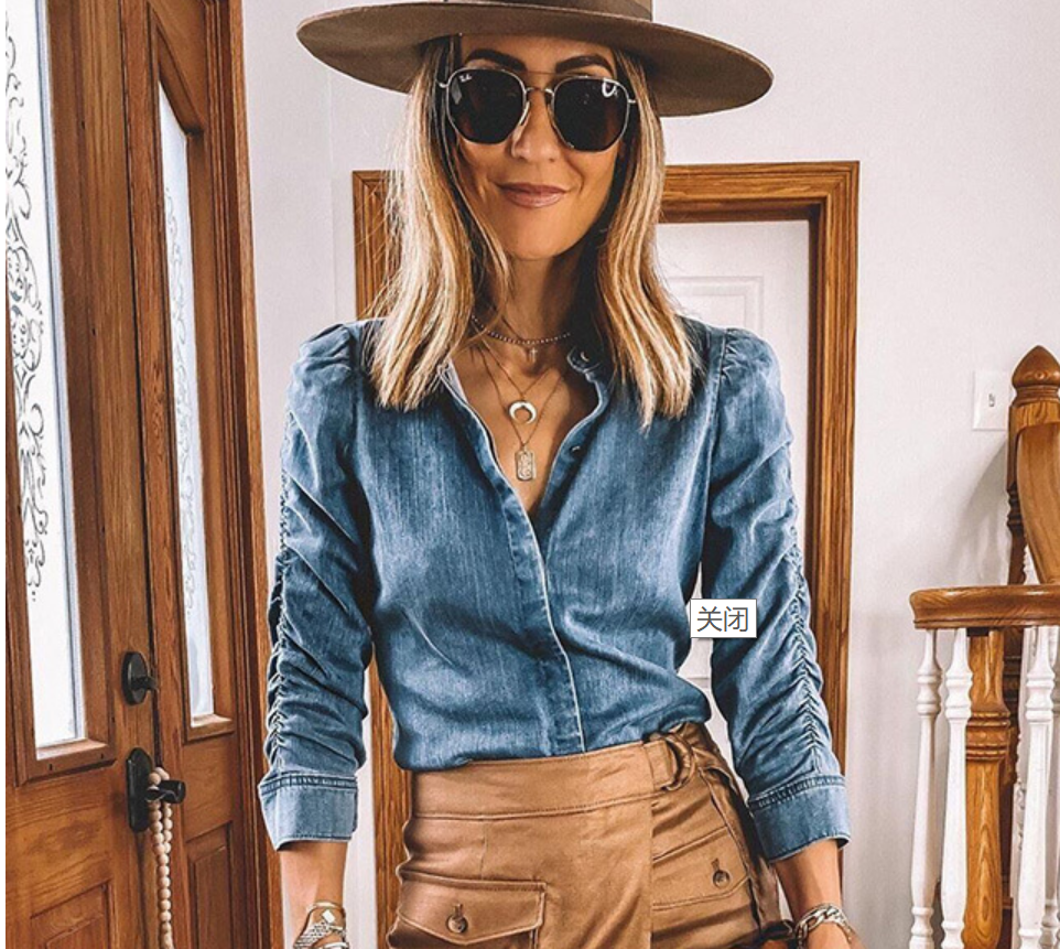 Encuentre el mejor fabricante de camisa jeans mujer y camisa jeans mujer  para el mercado de hablantes de spanish en alibaba.com