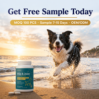 Complément Articulaire pour Chien : Comprimés de Cartilage de Requin, Glucosamine, Chondroïtine, MSM, Source Marine, 500mg, 100 Comprimés, ODM Quotidien