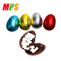Mini guimauves en forme de cœur, enrobées de chocolat et de confiseries, fabrication professionnelle