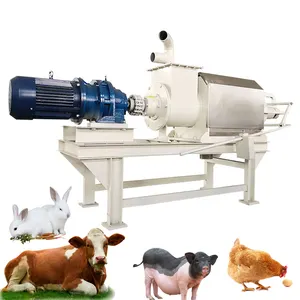 stainless steel cow/chicken/pig manure/dung drying machine / solid liquid separator