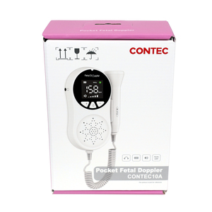 CONTEC10A bebek kalp monitörü kalp atışı nabız monitörü ev kullanımı doppler fetal monitör LED ekran