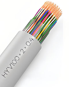 <span class=keywords><strong>Cable</strong></span> de comunicación 300V 24AWG CAT6 Conductor de cobre puro Aislamiento de PVC para CCTV Red de datos telefónicos Certificado CE RoHS UL - Product Image 2