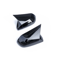 Coque de rétroviseur brillante anti-rayures Welta, autocollante, en forme de corne de bœuf, pièces de modification, garniture décorative extérieure pour Toyota Camry 18-23