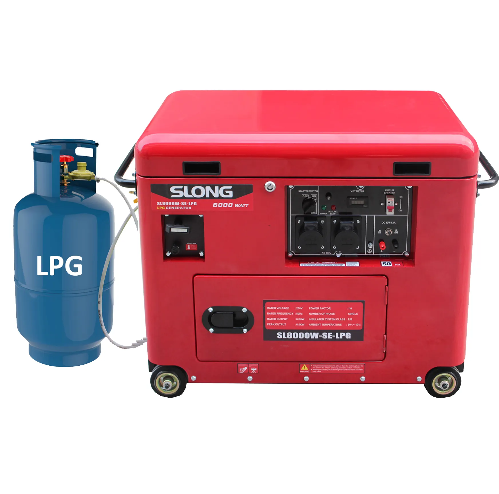 E. Slong Aardgas Of Lp Gas Stroomgenerator Set